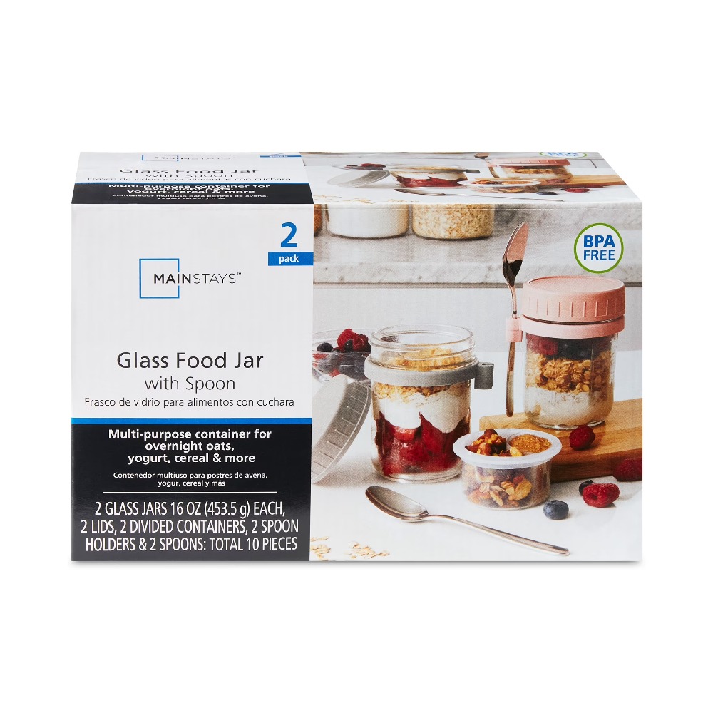 Meal Prep Glass - Stoples Makanan Overnight Oats dan Wadah