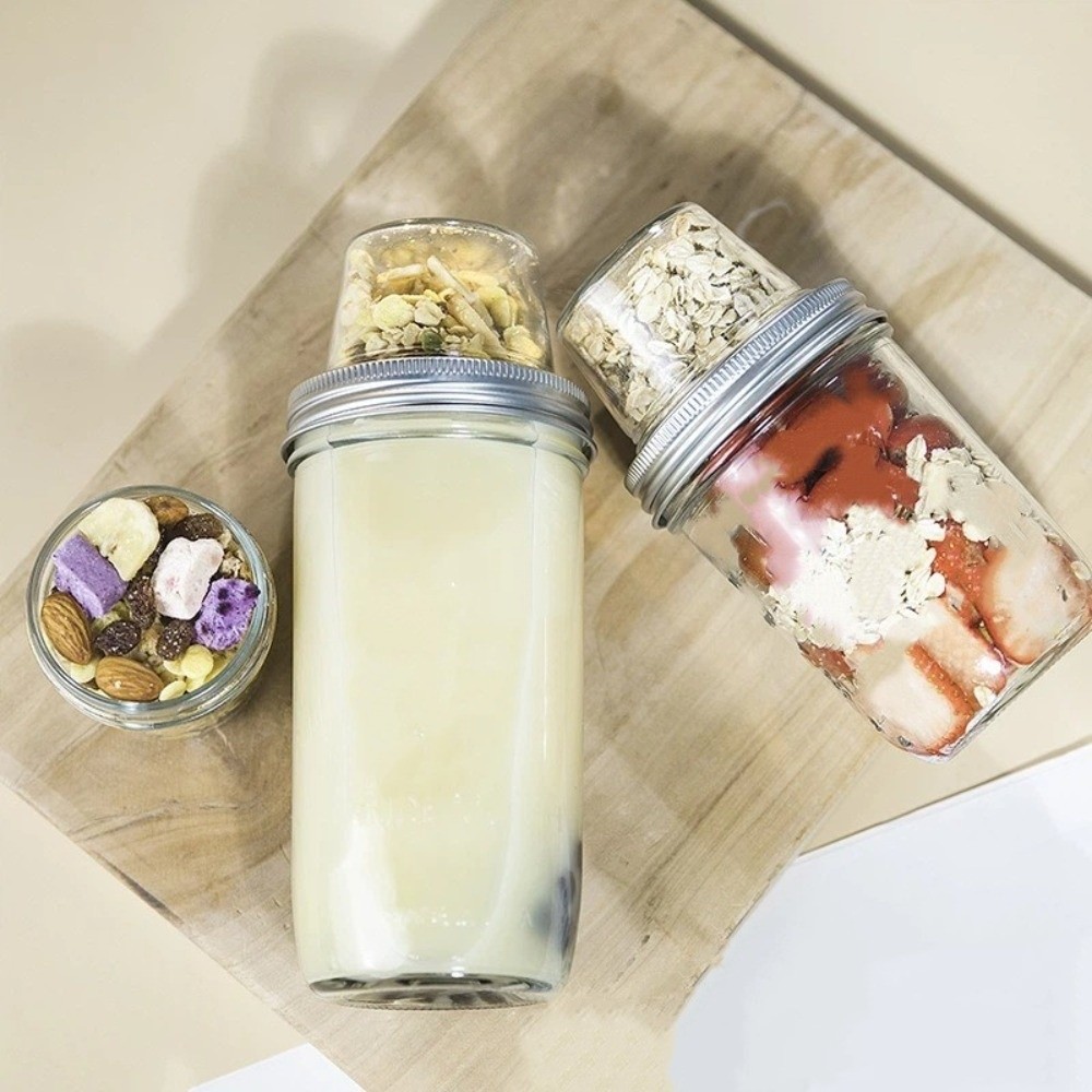 Gelas Parfait Yogurt Dua Lapis - Meal Prep Glass ulasan dan harga