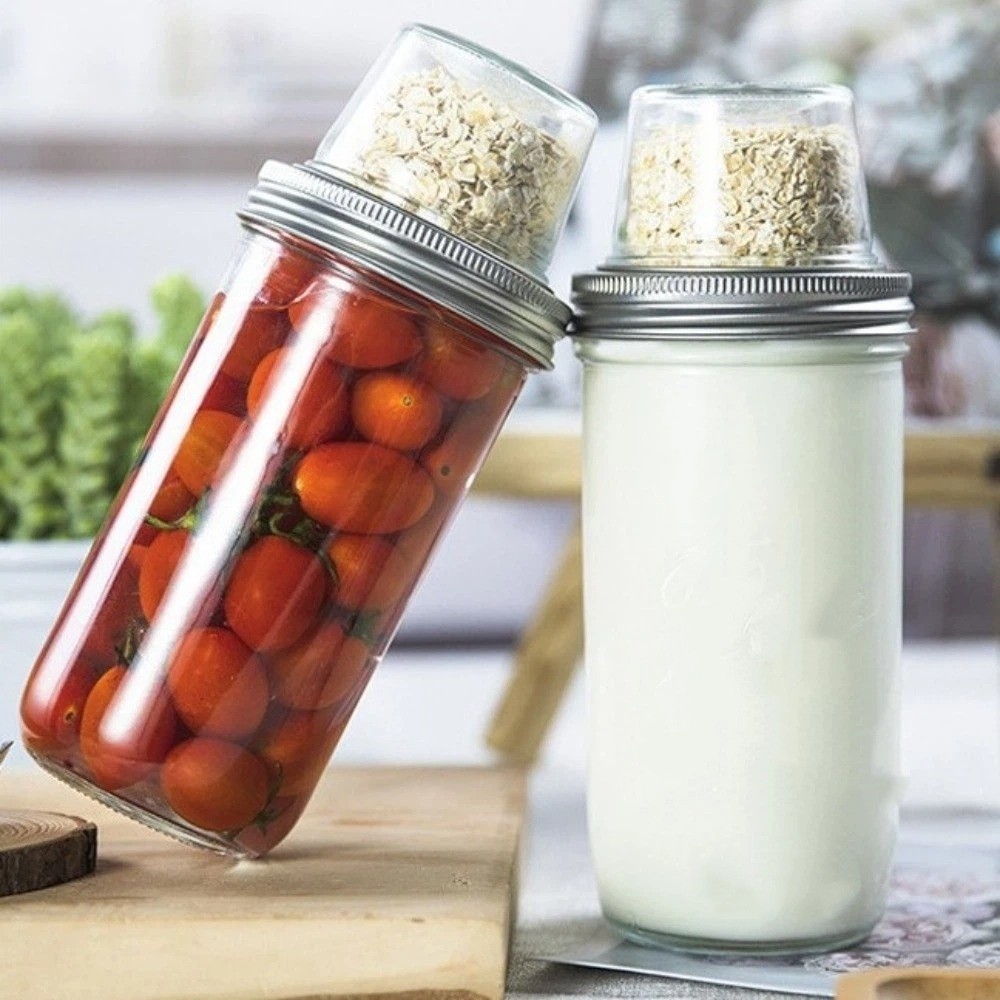 Gelas Parfait Yogurt Dua Lapis - Meal Prep Glass ulasan dan harga