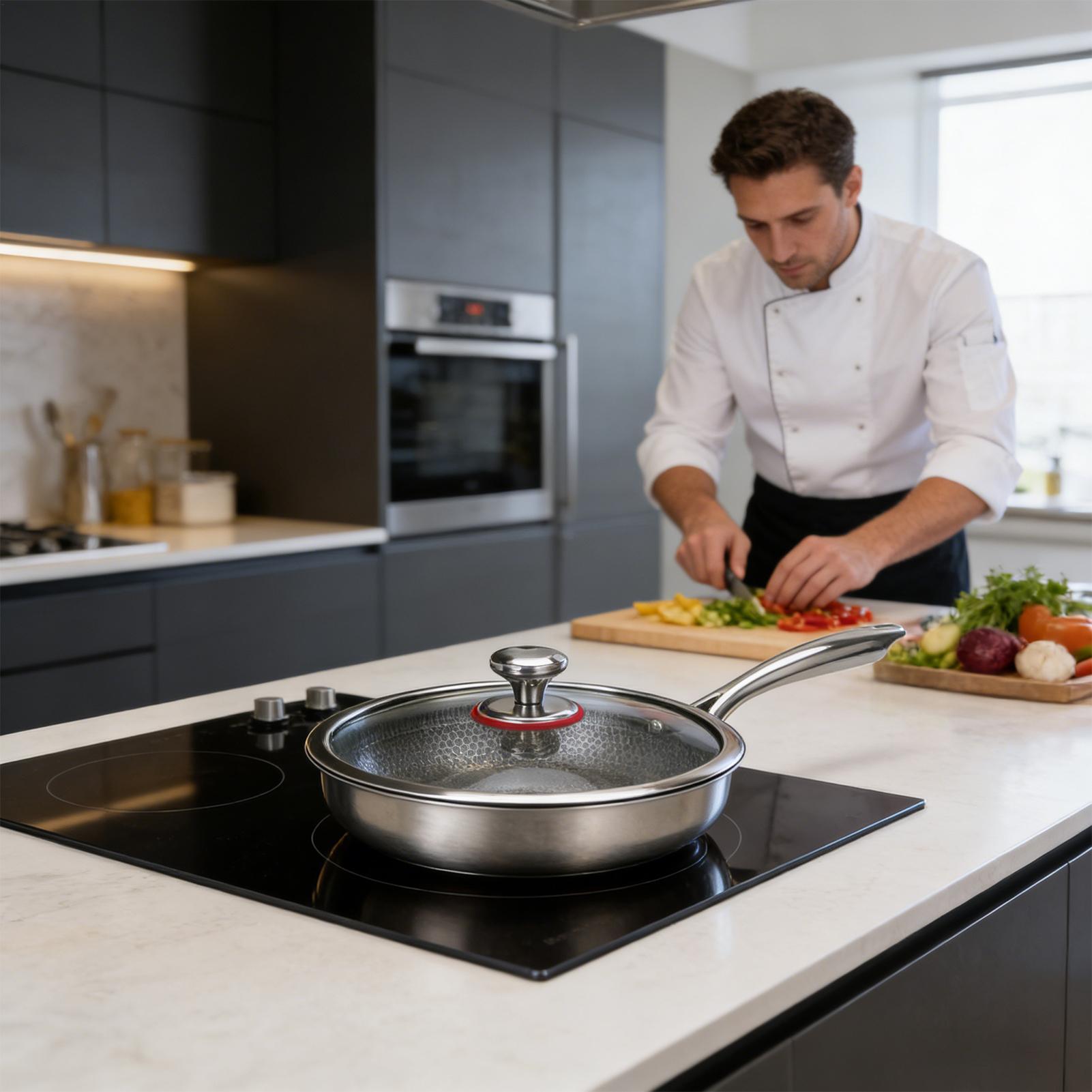 Wajan Masak Titanium Anti Leng - Meal Prep Glass ulasan dan harga