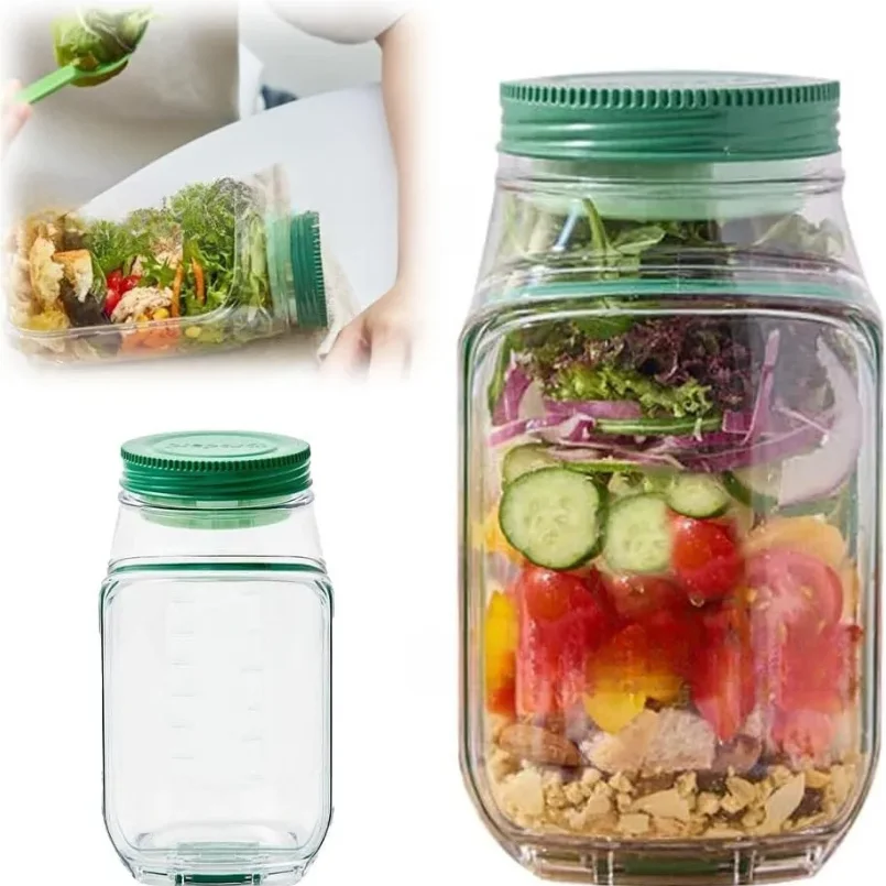 Wadah Salad Plastik Portabel S - Meal Prep Glass ulasan dan harga