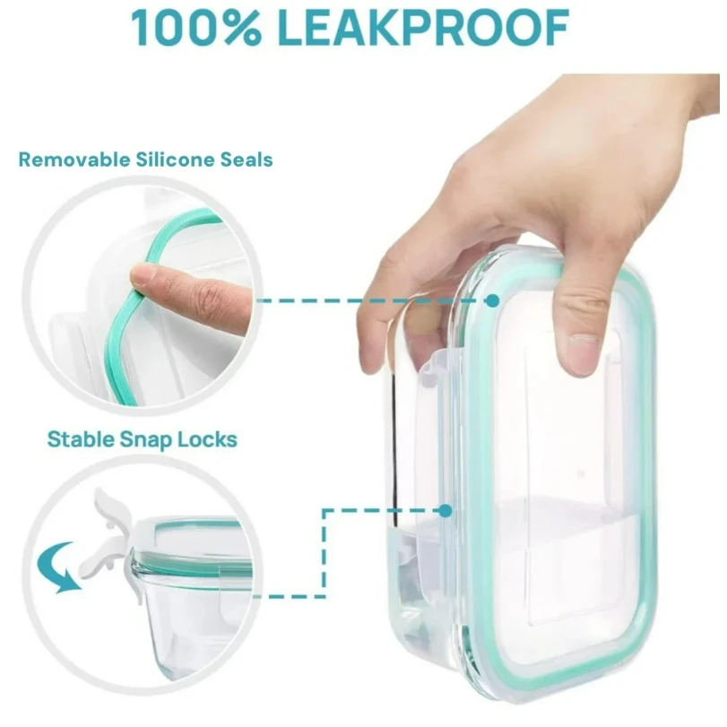 Kotak Makan Kaca, Wadah Penyim - Meal Prep Glass ulasan dan harga