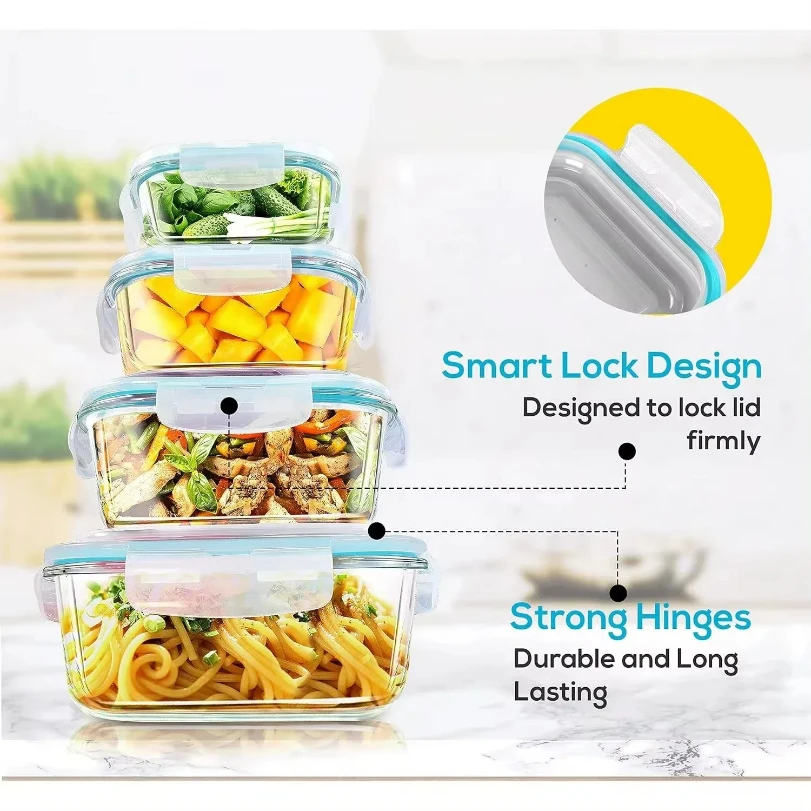 Kotak Makan Kaca, Wadah Penyim - Meal Prep Glass ulasan dan harga