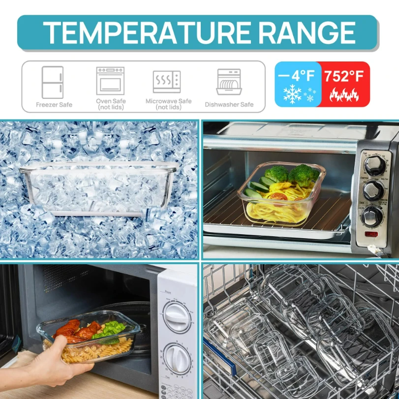 Kotak Makan Kaca, Wadah Penyim - Meal Prep Glass ulasan dan harga