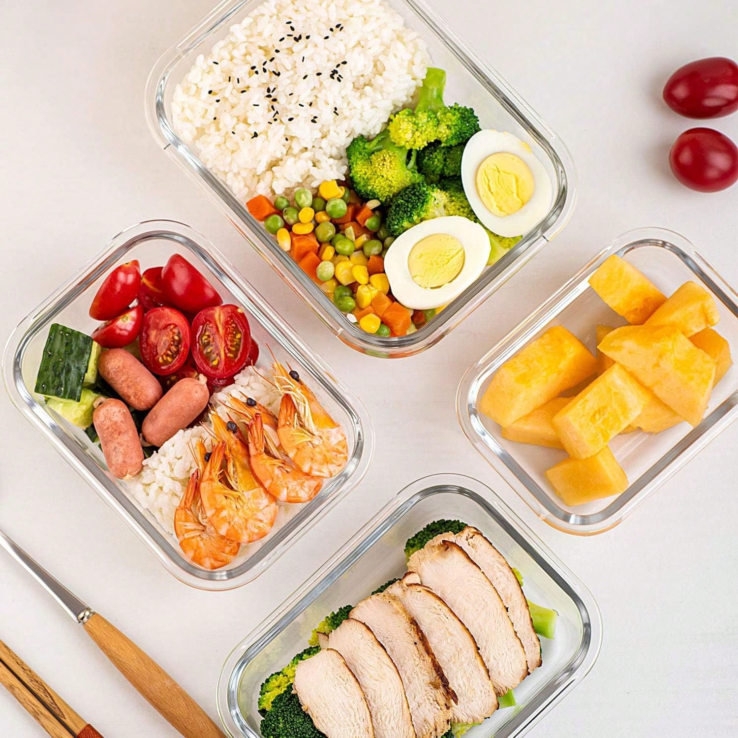 10 Wadah Makanan Kaca, Wadah P - Meal Prep Glass ulasan dan harga