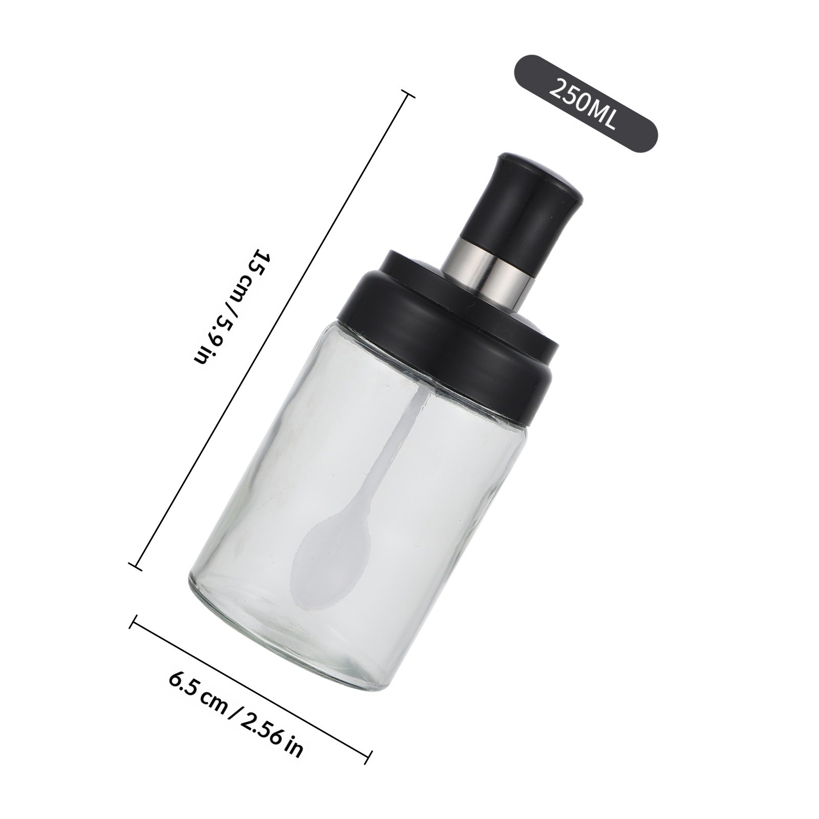 4 Buah Stoples Bumbu Kaca deng - Meal Prep Glass ulasan dan harga